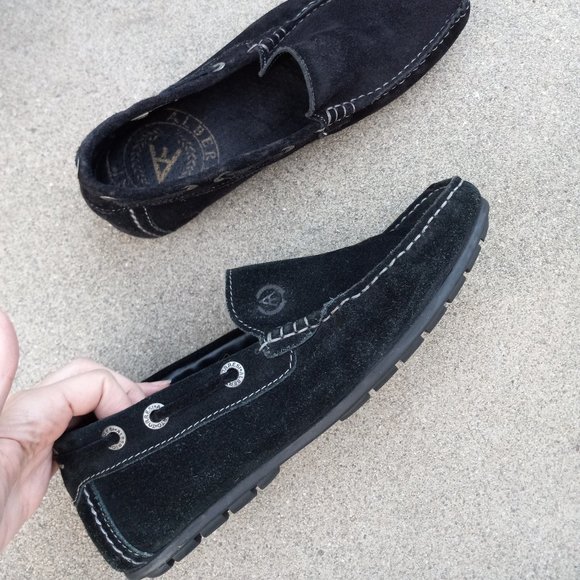 Black Suede Driving Moccasin/Loafer Size 41 Men\'s Shoes Slip On main image 9